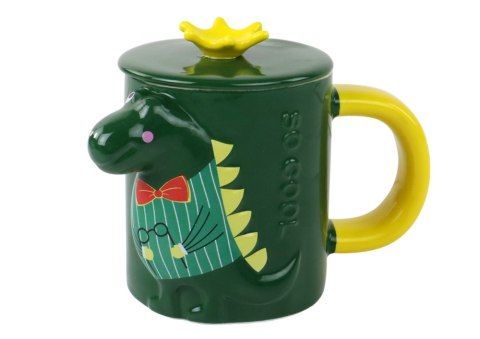 Kubek Z Przykrywką Zielony Dinozaur 400 ml Kubek Z Przykrywką Zielony Dinozaur 400 ml