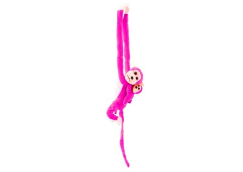 Maskotka Pluszowa Małpka z Dzieckiem Ciemno Różowa z Dźwiękiem 70 cm Maskotka Pluszowa Małpka z Dzieckiem Ciemno Różowa z Dźwiękiem 70 cm