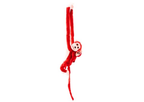 Maskotka Pluszowa Małpka z Dzieckiem Czerwona 70 cm Maskotka Pluszowa Małpka z Dzieckiem Czerwona 70 cm