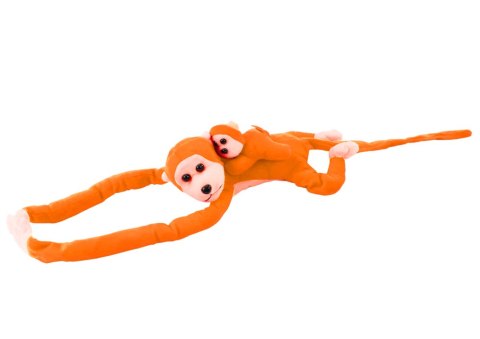 Maskotka Pluszowa Małpka z Dzieckiem Pomarańczowa 90 cm Maskotka Pluszowa Małpka z Dzieckiem Pomarańczowa 90 cm