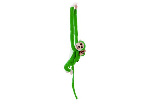 Maskotka Pluszowa Małpka z Dzieckiem Zielona 70 cm Maskotka Pluszowa Małpka z Dzieckiem Zielona 70 cm