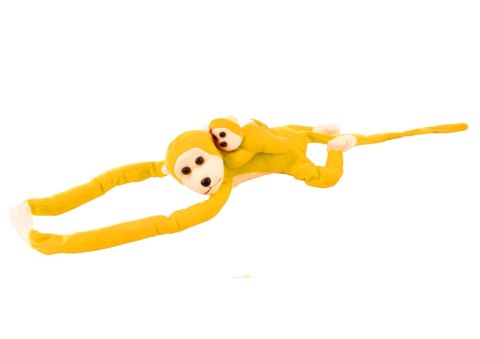 Maskotka Pluszowa Małpka z Dzieckiem Żółta 70 cm Maskotka Pluszowa Małpka z Dzieckiem Żółta 70 cm