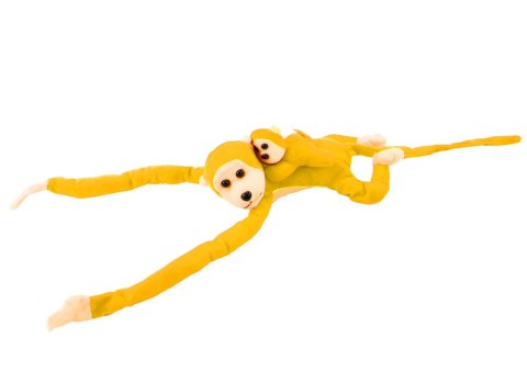 Maskotka Pluszowa Małpka z Dzieckiem Żółta 70 cm Maskotka Pluszowa Małpka z Dzieckiem Żółta 70 cm