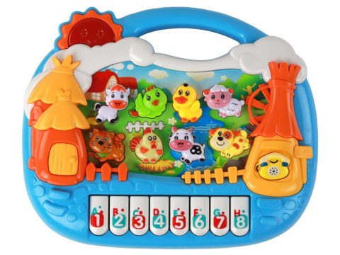 Pianinko Panel Edukacyjny Nauka Angielskiego Motyw Wsi Zwierzątka Pianinko Panel Edukacyjny Nauka Angielskiego Motyw Wsi Zwierzątka