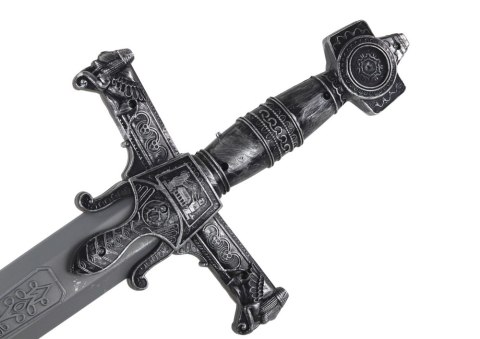 Miecz Wojownika Zdobiona Rękojeść Dźwięki 80cm x 18cm x 3cm Miecz Wojownika Zdobiona Rękojeść Dźwięki 80cm x 18cm x 3cm