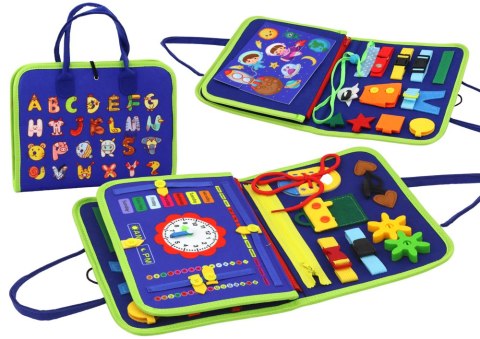 Tablica Filcowa Sensoryczna Manipulacyjna Edukacyjna Niebieska Tablica Filcowa Sensoryczna Manipulacyjna Edukacyjna Niebieska