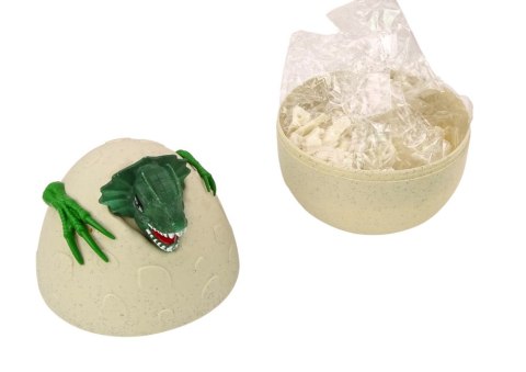 Jajo Z Dinozaurami Do Malowania Farbki Pędzelki DIY Zielony Jajo Z Dinozaurami Do Malowania Farbki Pędzelki DIY Zielony