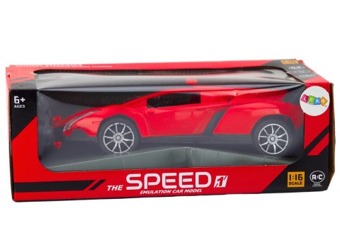 Samochód RC 1:16 Zdalnie Sterowany Sportowy Czerwone Auto Samochód RC 1:16 Zdalnie Sterowany Sportowy Czerwone Auto