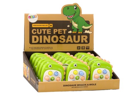 Gra Zręcznościowa Whack A Mole Literki Dinozaur Zielona Gra Zręcznościowa Whack A Mole Literki Dinozaur Zielona