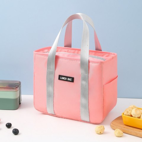 Torba Termiczna Izolacyjna Śniadaniowa Lunch Bag Różowa 24cm Torba Termiczna Izolacyjna Śniadaniowa Lunch Bag Różowa 24cm
