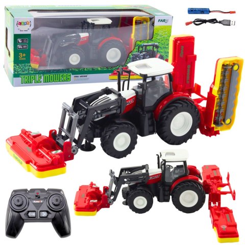 Traktor Rolniczy Z Kosiarkami Do Trawy Zdalnie Sterowany RC 2.4G Traktor Rolniczy Z Kosiarkami Do Trawy Zdalnie Sterowany RC 2.4G