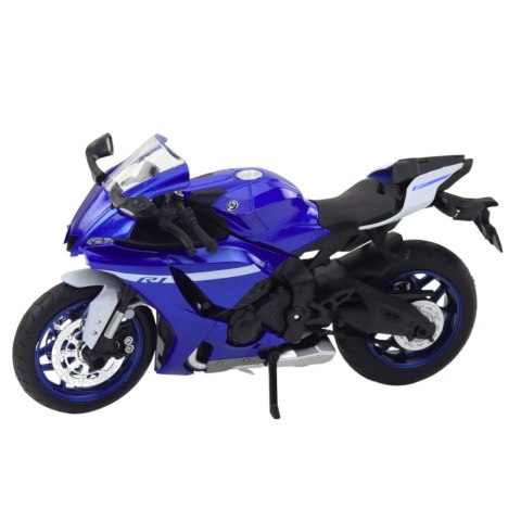 Motocykl Sportowy Metalowy Światła Dźwięki Granatowy R1 1:12 Motocykl Sportowy Metalowy Światła Dźwięki Granatowy R1 1:12