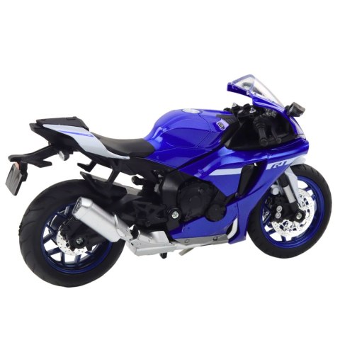 Motocykl Sportowy Metalowy Światła Dźwięki Granatowy R1 1:12 Motocykl Sportowy Metalowy Światła Dźwięki Granatowy R1 1:12