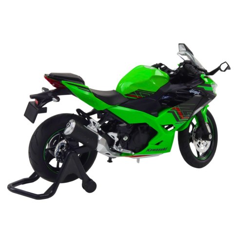 Motocykl Sportowy Metalowy Światła Dźwięki Zielony 1:12 Motocykl Sportowy Metalowy Światła Dźwięki Zielony 1:12