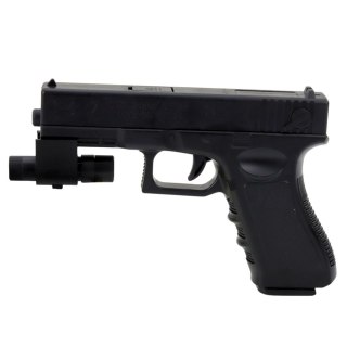 Pistolet Na Kulki Wodne Strzałki Piankowe Laser Czarny