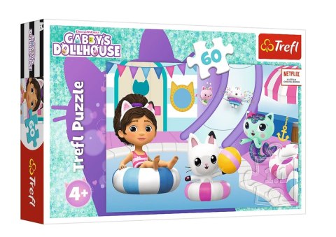 Puzzle - 60 - Gabby na basenie - Universal Gabbys Dollhouse Trefl 17393 Puzzle - 60 - Gabby na basenie - Universal Gabbys Dollhouse Trefl 17393
