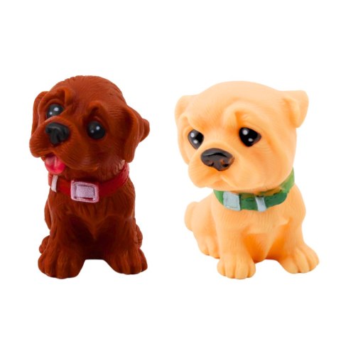 Zestaw Figurek Urocze Pieski Szczeniaczki Gumowe 8cm 6szt
