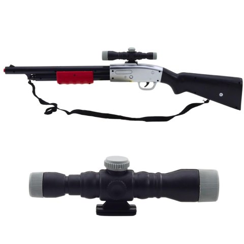Karabin Strzelba Rekwizyt Pasek Na Ramię Luneta Czarny Dźwięki 65cm Karabin Strzelba Rekwizyt Pasek Na Ramię Luneta Czarny Dźwięki 65cm