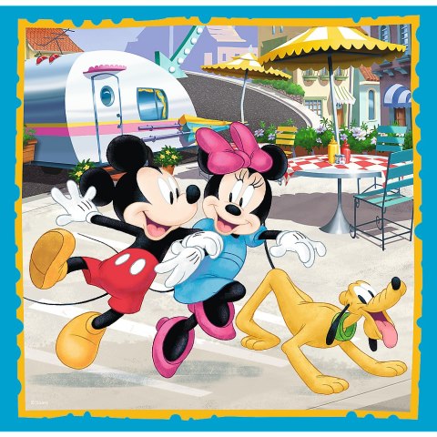 Puzzle - 3w1 - Myszka Miki z przyjaciółmi Trefl 34846