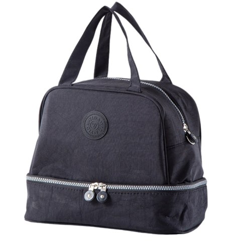 Torba Termiczna Izolacyjna Śniadaniowa Pas z Regulacją Czarna 27cm Torba Termiczna Izolacyjna Śniadaniowa Pas z Regulacją Czarna 27cm