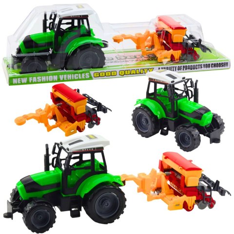 Zestaw Traktor Ciągnik Rolniczy z Siewnikiem Maszyna Rolnicza Zestaw Traktor Ciągnik Rolniczy z Siewnikiem Maszyna Rolnicza