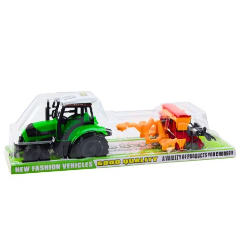 Zestaw Traktor Ciągnik Rolniczy z Siewnikiem Maszyna Rolnicza Zestaw Traktor Ciągnik Rolniczy z Siewnikiem Maszyna Rolnicza
