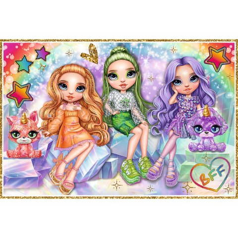 Puzzle - 2x200 - Tęczowe lalki / MGA Rainbow high Trefl 13335
