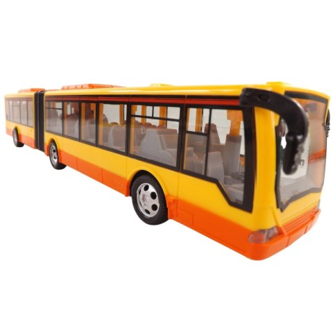 Duży autobus przegubowy zdalnie sterowany 44cm pilot światła 676Ż