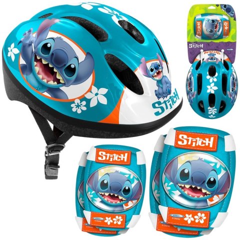 Regulowany zestaw ochronny S Kask + ochraniacze Disney STITCH SP0841 Regulowany zestaw ochronny S Kask + ochraniacze Disney STITCH SP0841