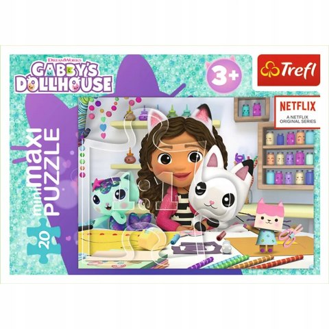 Puzzle 20 MiniMaxi Koci Domek Gabi 20 elementów 3+ Trefl 21156 Puzzle 20 MiniMaxi Koci Domek Gabi 20 elementów 3+ Trefl 21156