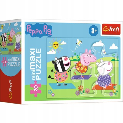 Puzzle 20 miniMAXI Świnka Peppa 20 elementów Peppa Pig 3+ Trefl 21124 Puzzle 20 miniMAXI Świnka Peppa 20 elementów Peppa Pig 3+ Trefl 21124