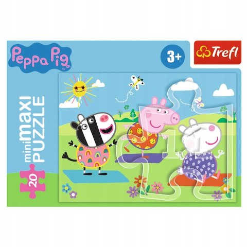 Puzzle 20 miniMAXI Świnka Peppa 20 elementów Peppa Pig 3+ Trefl 21124 Puzzle 20 miniMAXI Świnka Peppa 20 elementów Peppa Pig 3+ Trefl 21124