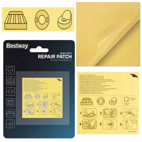 Zestaw łatek naprawczych 10szt Bestway 62068 Zestaw łatek naprawczych 10szt Bestway 62068