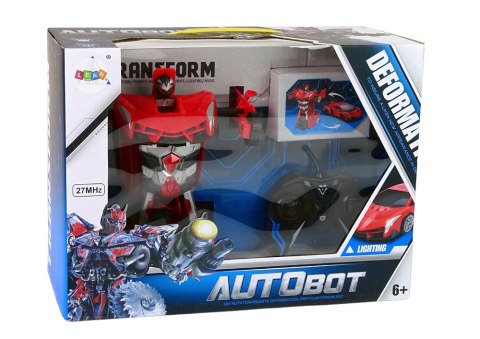 Auto Robot 2w1 Pilot R/C Zdalnie sterowane Czerwony Auto Robot 2w1 Pilot R/C Zdalnie sterowane Czerwony