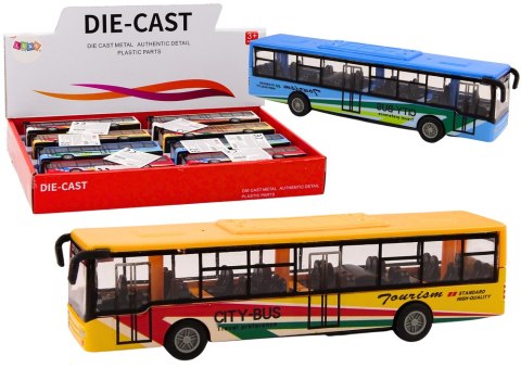 Autobus Miejski Z Napędem Frykcyjnym 15cm Metalowy Autobus Miejski Z Napędem Frykcyjnym 15cm Metalowy