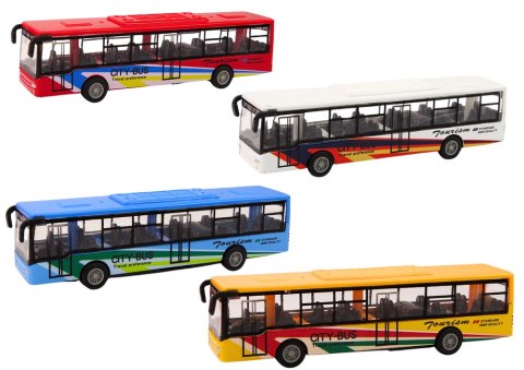Autobus Miejski Z Napędem Frykcyjnym 15cm Metalowy Autobus Miejski Z Napędem Frykcyjnym 15cm Metalowy