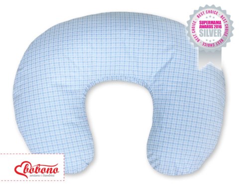 Poduszka do karmienia- Basic kratka niebieska Poduszka do karmienia- Basic kratka niebieska