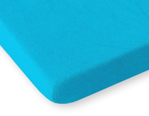 Przescieradło frotte do łóżeczka 120x60cm- turkusowe Przescieradło frotte do łóżeczka 120x60cm- turkusowe