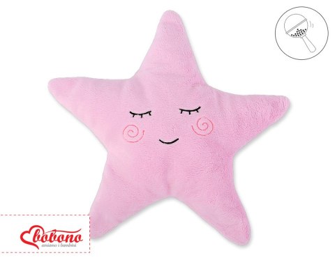 Poduszka Little STAR z grzechotką- różowa Poduszka Little STAR z grzechotką- różowa