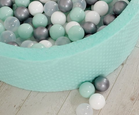 Plastikowe piłeczki do suchego basenu 50szt. - srebrne Plastikowe piłeczki do suchego basenu 50szt. - srebrne