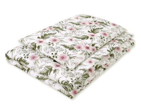 Pościel dla dzieci 2-częściowa bawełniana 135x100 cm- peonie różowe Pościel dla dzieci 2-częściowa bawełniana 135x100 cm- peonie różowe