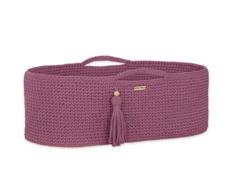 Kosz Mojżesza BOHO bawełniany Handmade z materacykiem - blossom