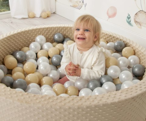 Suchy basen minky H-30 cm z piłkami 200szt.- butelkowa zieleń