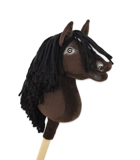 Hobby Horse Mały koń na kiju Premium - ciemogniady A4