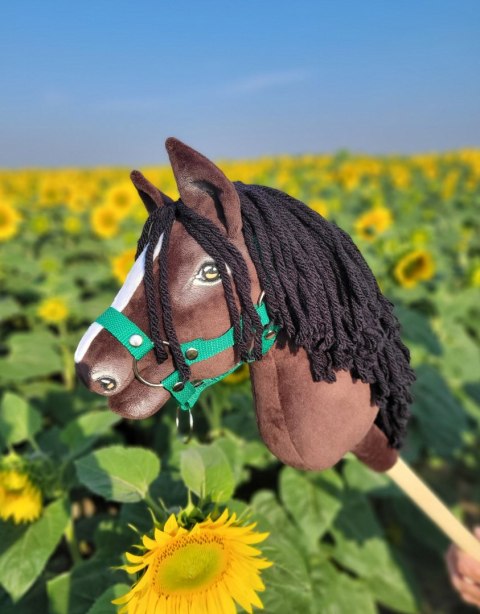 Hobby Horse Mały koń na kiju Premium - ciemogniady A4