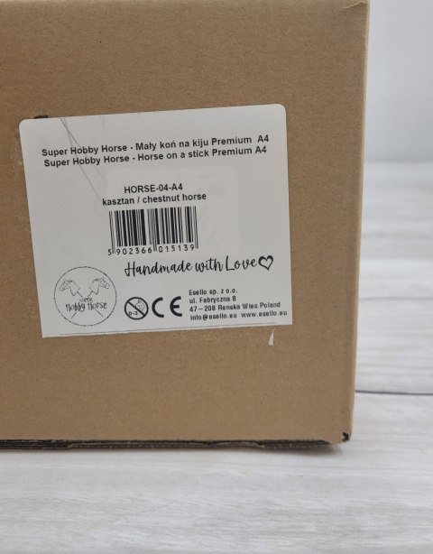 Hobby Horse Mały koń na kiju Premium - kasztan A4
