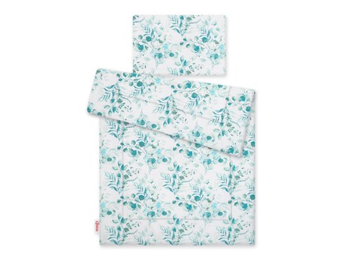 Komplet pościeli dla dzieci z wypełnieniem 135x100 cm - eucaliptus mint Komplet pościeli dla dzieci z wypełnieniem 135x100 cm - eucaliptus mint