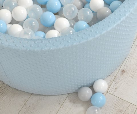 Suchy basen minky H-40 cm z piłkami 200szt.- misty blue