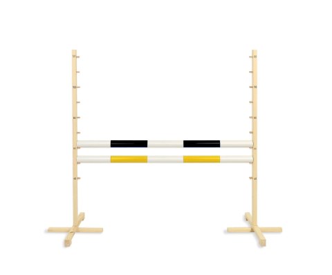 Przeszkoda skokowa do Hobby Horse 120cm, dwie belki - czarna i żółta Przeszkoda skokowa do Hobby Horse 120cm, dwie belki - czarna i żółta