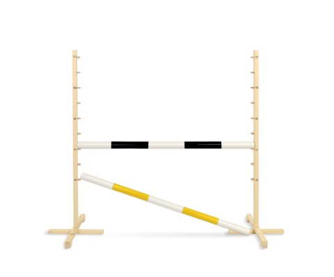 Przeszkoda skokowa do Hobby Horse 120cm, dwie belki - czarna i żółta Przeszkoda skokowa do Hobby Horse 120cm, dwie belki - czarna i żółta